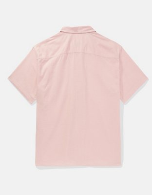 AE Camisa Tropical con Botones para la Piscina