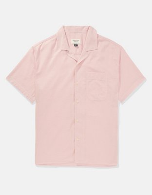 AE Camisa Tropical con Botones para la Piscina