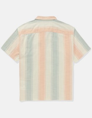 AE Poolside Striped Button-Up Shirt