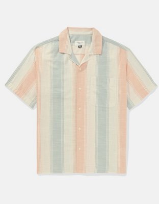 AE Poolside Striped Button-Up Shirt