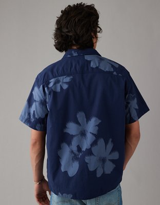 Мужские рубашки American Eagle AE Floral Button-Up Poolside Shirt — фото 2