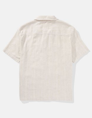 Мужские рубашки American Eagle AE Oversized Pocket Button-Up Shirt — фото 4