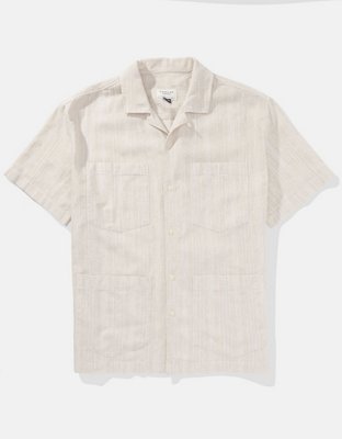 AE Oversized Pocket Button-Up Shirt