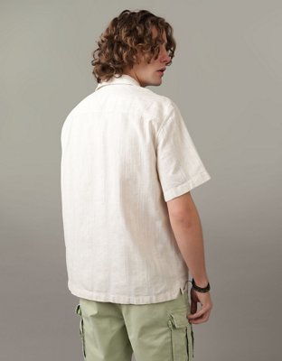 Мужские рубашки American Eagle AE Oversized Pocket Button-Up Shirt — фото 2