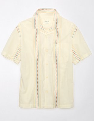 AE Striped Button-Up Poolside Shirt