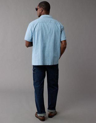 AE Poolside Chambray Button-Up Shirt