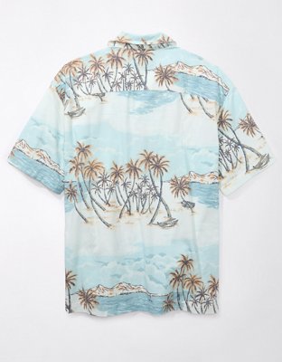 AE Poolside Tropical Button-Up Shirt