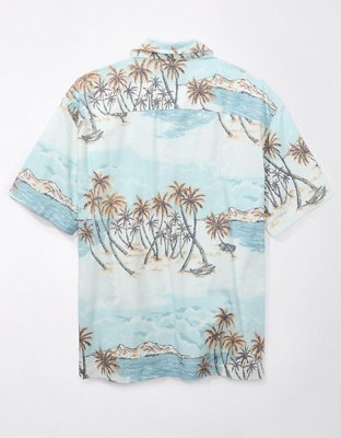 AE Tropical Button-Up Poolside Shirt