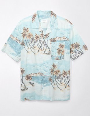 AE Poolside Tropical Button-Up Shirt