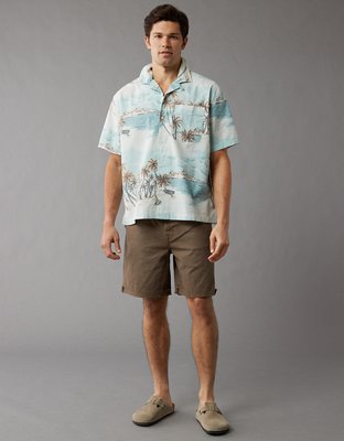 AE Poolside Tropical Button-Up Shirt