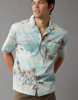 AE Poolside Tropical Button-Up Shirt