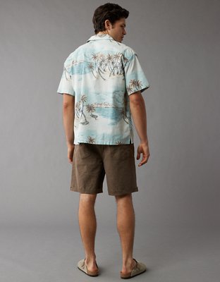 AE Poolside Tropical Button-Up Shirt