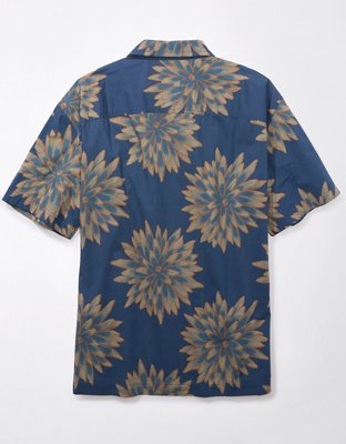 AE Floral Button-Up Poolside Shirt