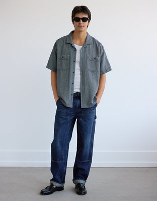 AE Poolside Printed Button-Up Shirt