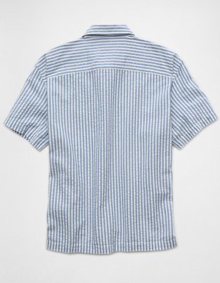 AE Striped Button-Up Poolside Shirt