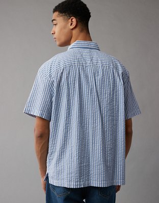 AE Striped Button-Up Poolside Shirt