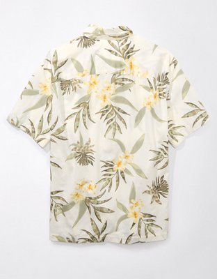 AE Poolside Tropical Button-Up Shirt