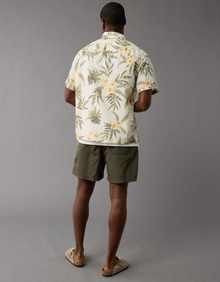 AE Poolside Tropical Button-Up Shirt
