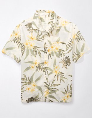 AE Poolside Tropical Button-Up Shirt
