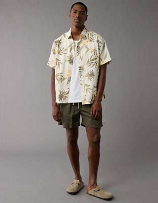 AE Poolside Tropical Button-Up Shirt