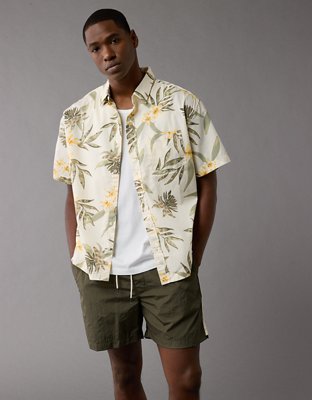 AE Poolside Tropical Button-Up Shirt