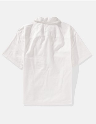 AE Linen-Blend Popover Shirt