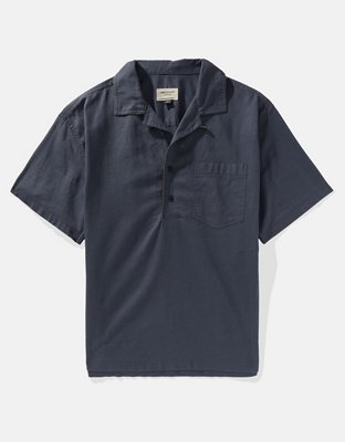 AE Linen-Blend Popover Shirt