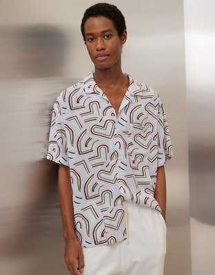 AE Pride Button-Up Poolside Shirt