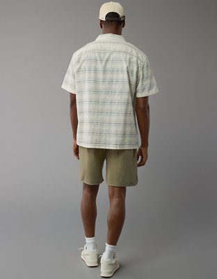 AE Poolside Striped Button-Up Shirt