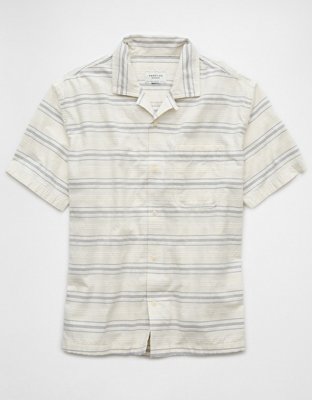 AE Poolside Striped Button-Up Shirt