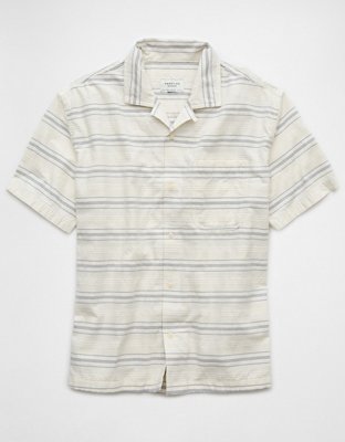 AE Striped Button-Up Poolside Shirt