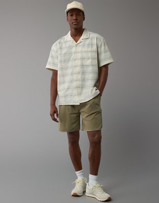 AE Poolside Striped Button-Up Shirt