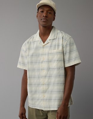 AE Striped Button-Up Poolside Shirt