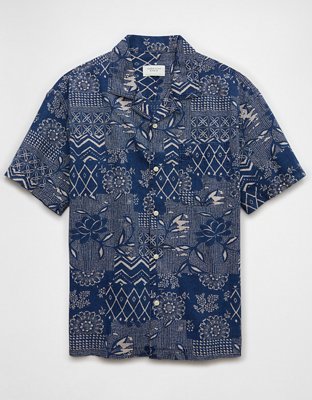 AE Poolside Printed Button-Up Shirt