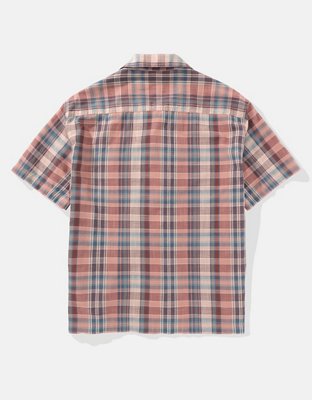 AE Poolside Plaid Button-Up Shirt