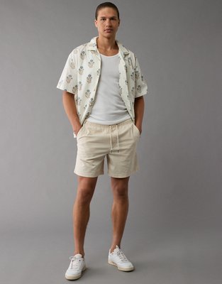 AE Floral Button-Up Poolside Shirt