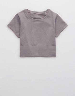 Женские футболки Aerie OFFLINE By Aerie Sidewalk Seamless Cropped T-Shirt — фото 3
