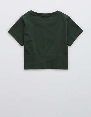 OFFLINE By Aerie Sidewalk Seamless Cropped T-Shirt