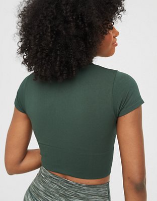 OFFLINE By Aerie Sidewalk Seamless Cropped T-Shirt