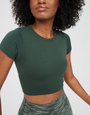 OFFLINE By Aerie Sidewalk Seamless Cropped T-Shirt