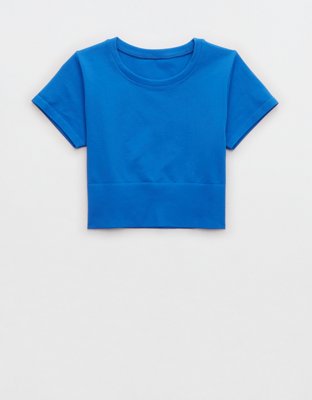 OFFLINE By Aerie Sidewalk Seamless Cropped T-Shirt
