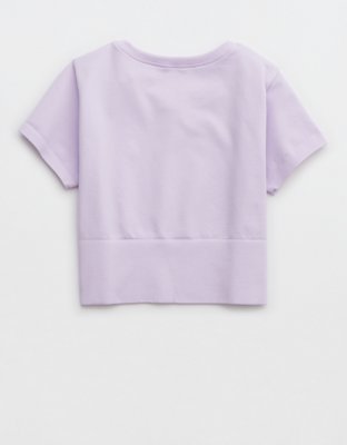 OFFLINE By Aerie Sidewalk Seamless Cropped T-Shirt