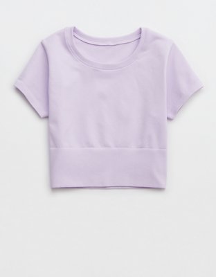 OFFLINE By Aerie Sidewalk Seamless Cropped T-Shirt