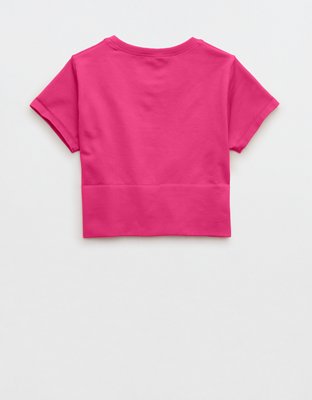 OFFLINE By Aerie Sidewalk Seamless Cropped T-Shirt