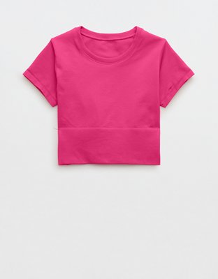 OFFLINE By Aerie Sidewalk Seamless Cropped T-Shirt