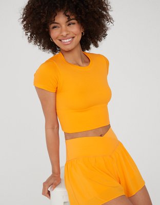 OFFLINE By Aerie Sidewalk Seamless Cropped T-Shirt