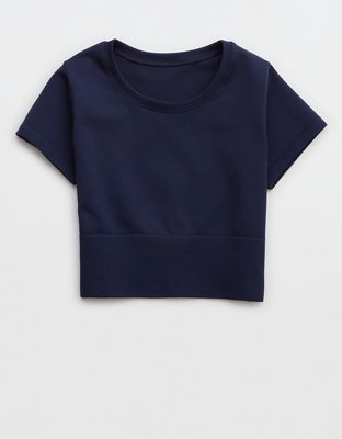 OFFLINE By Aerie Sidewalk Seamless Cropped T-Shirt