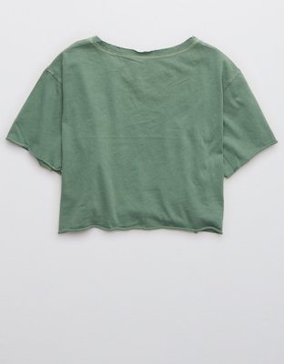 Женские футболки Aerie OFFLINE Cropped Crewneck T-Shirt — фото 4