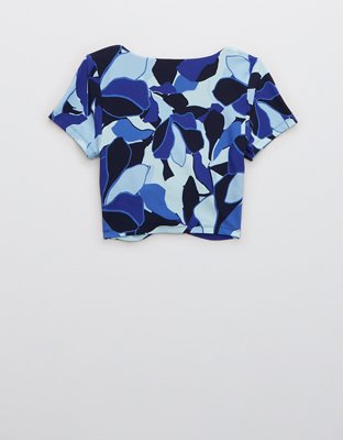 Женские футболки Aerie OFFLINE By Aerie Real Me Ruched T-Shirt — фото 5