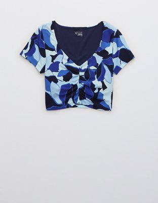 Женские футболки Aerie OFFLINE By Aerie Real Me Ruched T-Shirt — фото 4